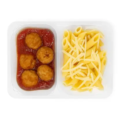 Изображение товара Пенне с митболами в томатном соусе 250г