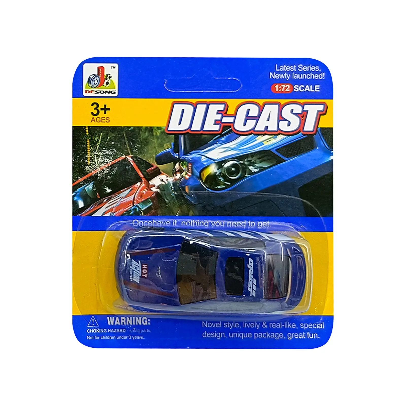 Машинка в масштабе 1:72 металл DS859 в ассортименте