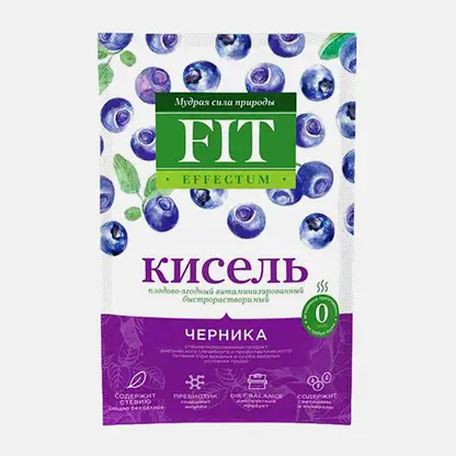 Кисель быстрорастворимый черника Fiteffectum 30г