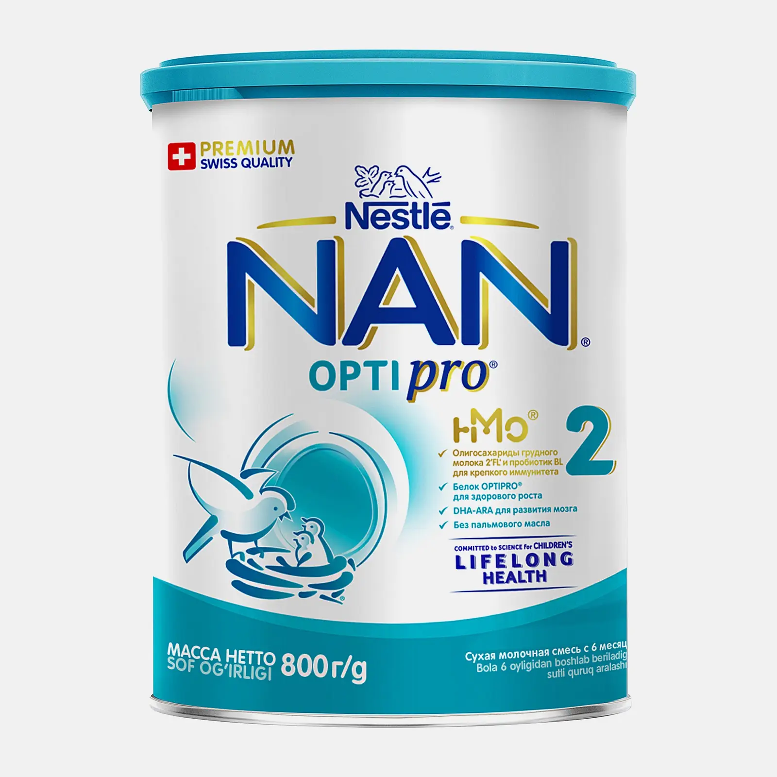 Изображение товара Молочная смесь Nan 2 Optipro для детей 6+ месяцев 800 г