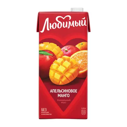 Изображение товара Напиток Любимый Апельсиновое манго 950мл