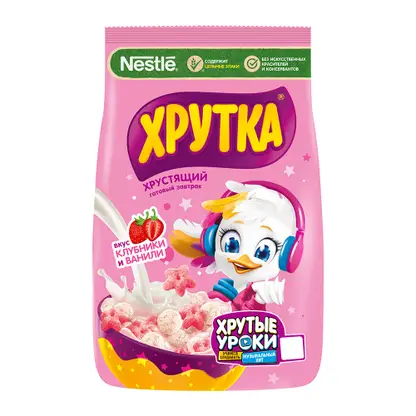 Изображение товара Готовый завтрак Хрутка клубнично-ванильный 210г