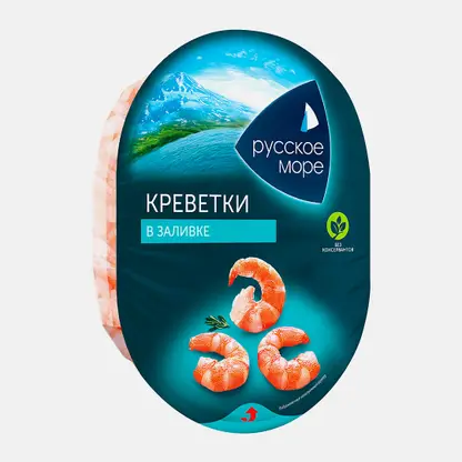 Креветки Русское море в заливке 180г