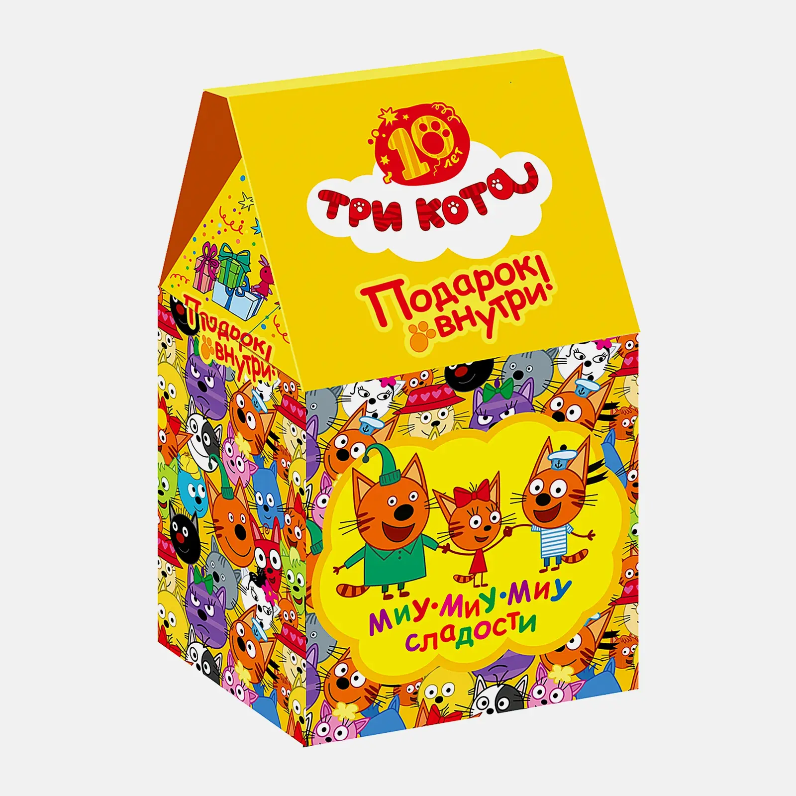 Хрустящие шарики Три кота с подарком Toy&Joy 15г