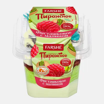 Пирожное Фисташковое с малиной Фарше 110г
