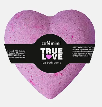 Гейзер для ванны Cafe Mimi True Love розовый 115г