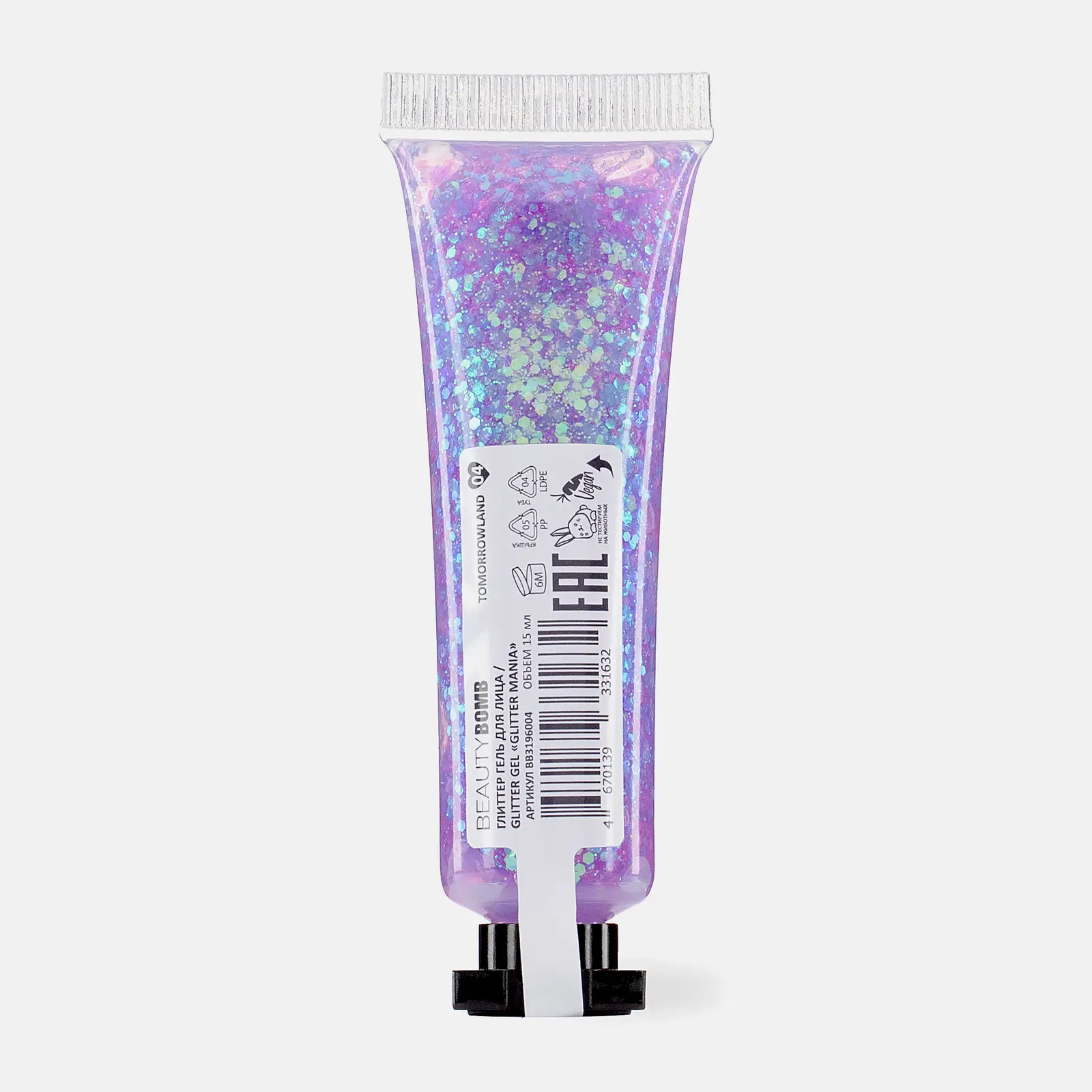 Глиттер гель для лица Glitter Mania тон 04 Beauty Bomb - фото 5