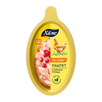 Изображение товара Паштет Хаме с мясом птицы 105г