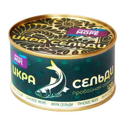 Изображение товара Икра сельди Лунское Море натуральная 120г свежий морской деликатес