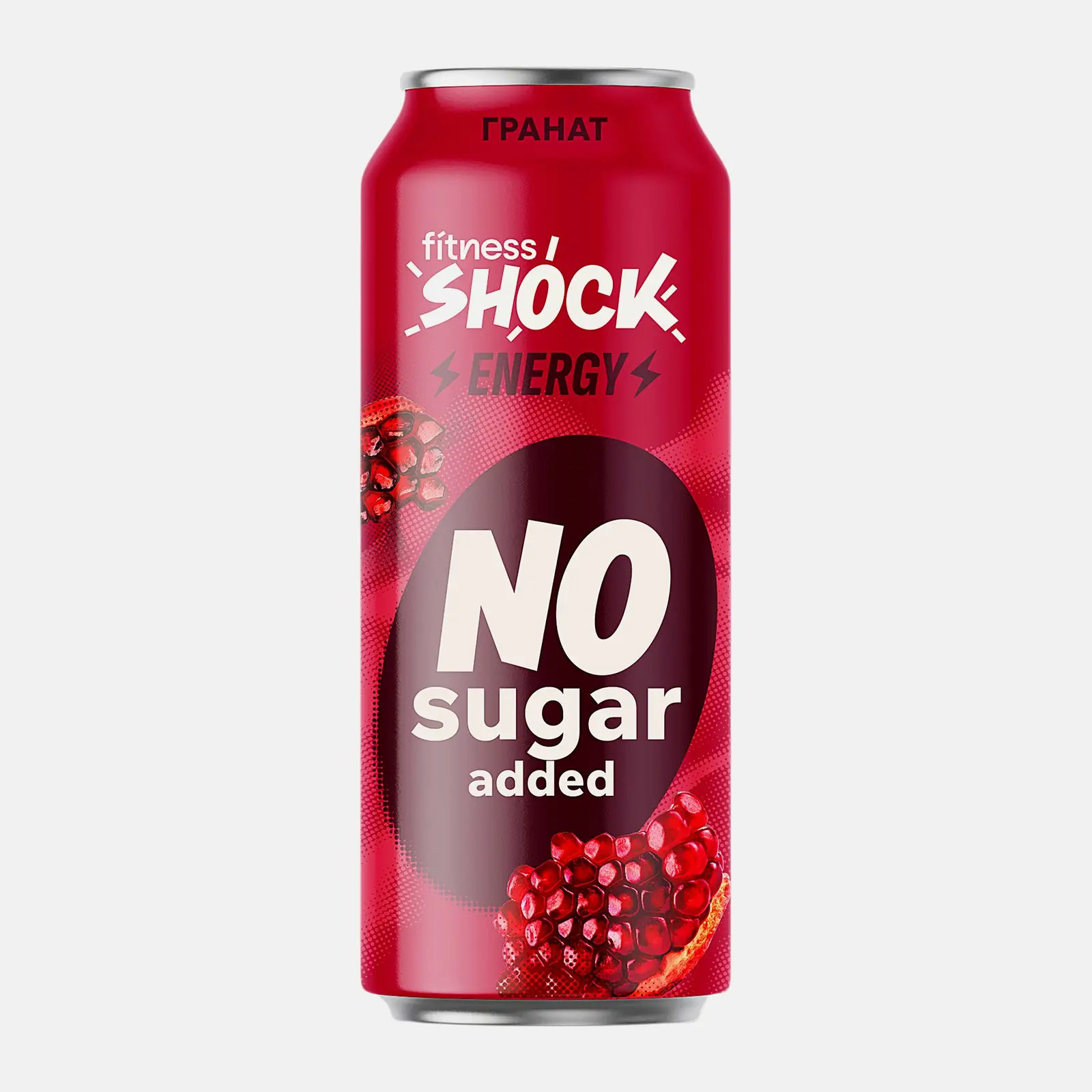 Изображение товара Энергетический напиток Fitness Shock Energy со вкусом граната 450 мл
