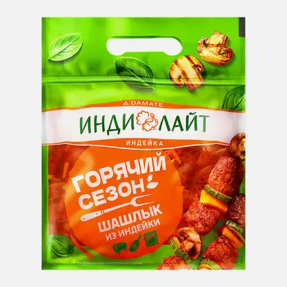 Шашлык из филе бедра индейки Индилайт Классический 800г
