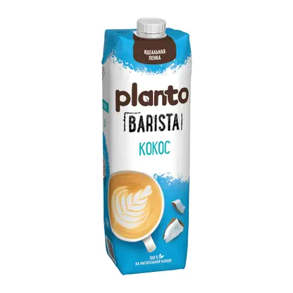Изображение товара Напиток Planto кокосово-соевый обогащенный кальцием ультрапастеризованный 1.3% 1л