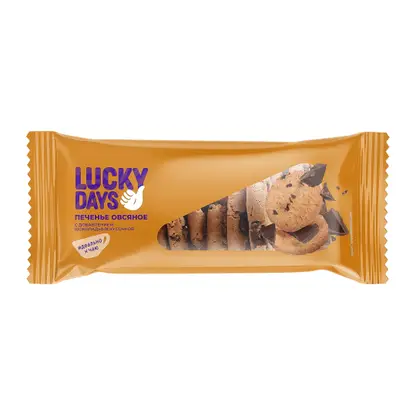 Изображение товара Печенье овсяное с шоколадом Lucky Days 310г
