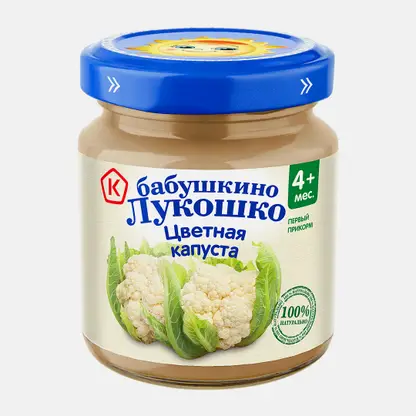 Пюре Бабушкино Лукошко из цветной капусты 100г
