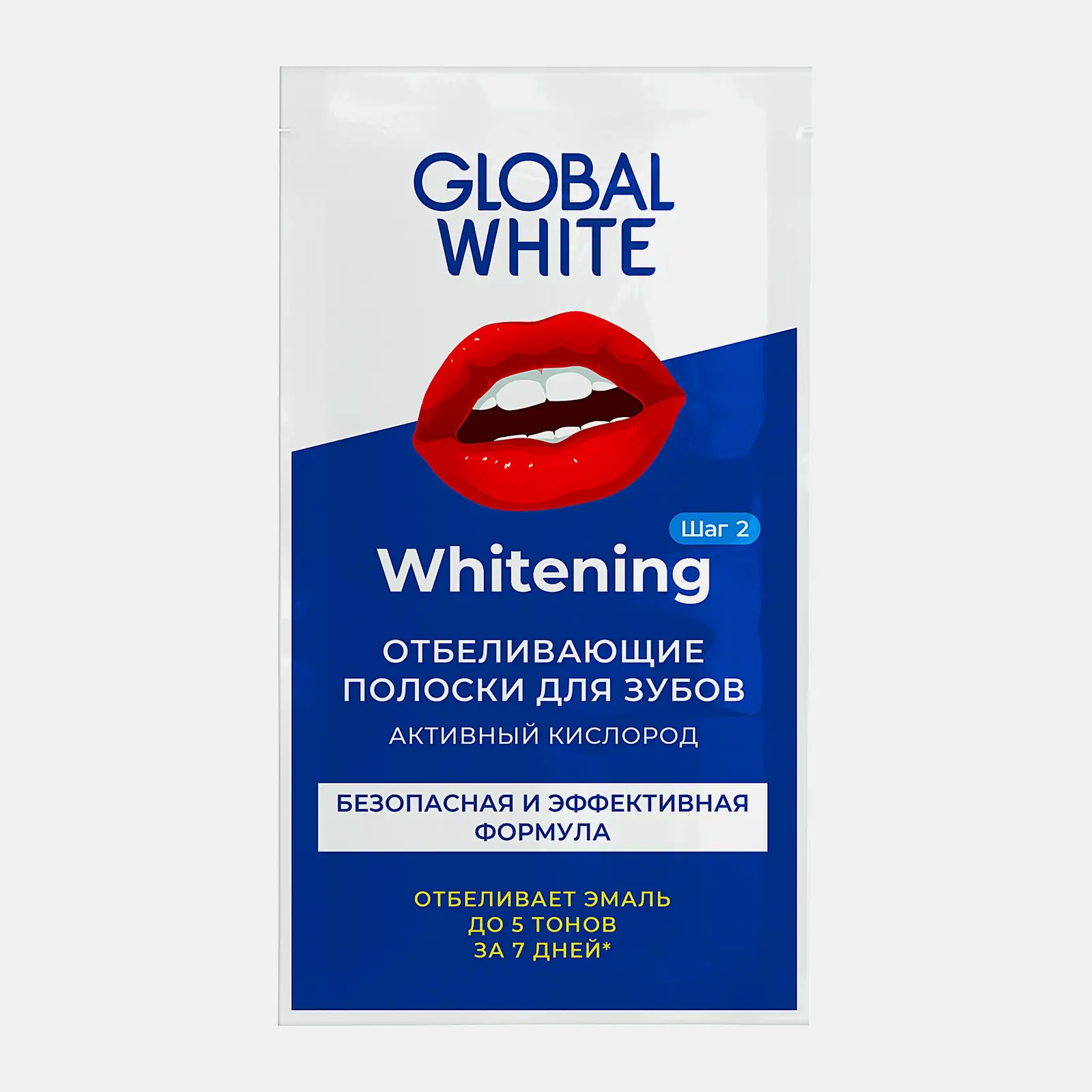 Полоски для зубов Global white отбеливающие от 14лет 4шт - фото 2