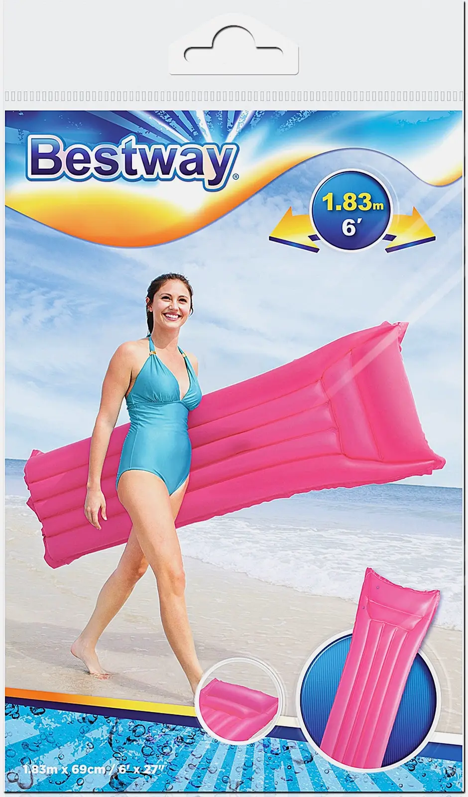 Матрас Bestway 44007-2 Матовый блеск 1.83м*69см