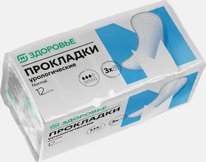 Прокладки М Здоровье урологические Normal 12шт