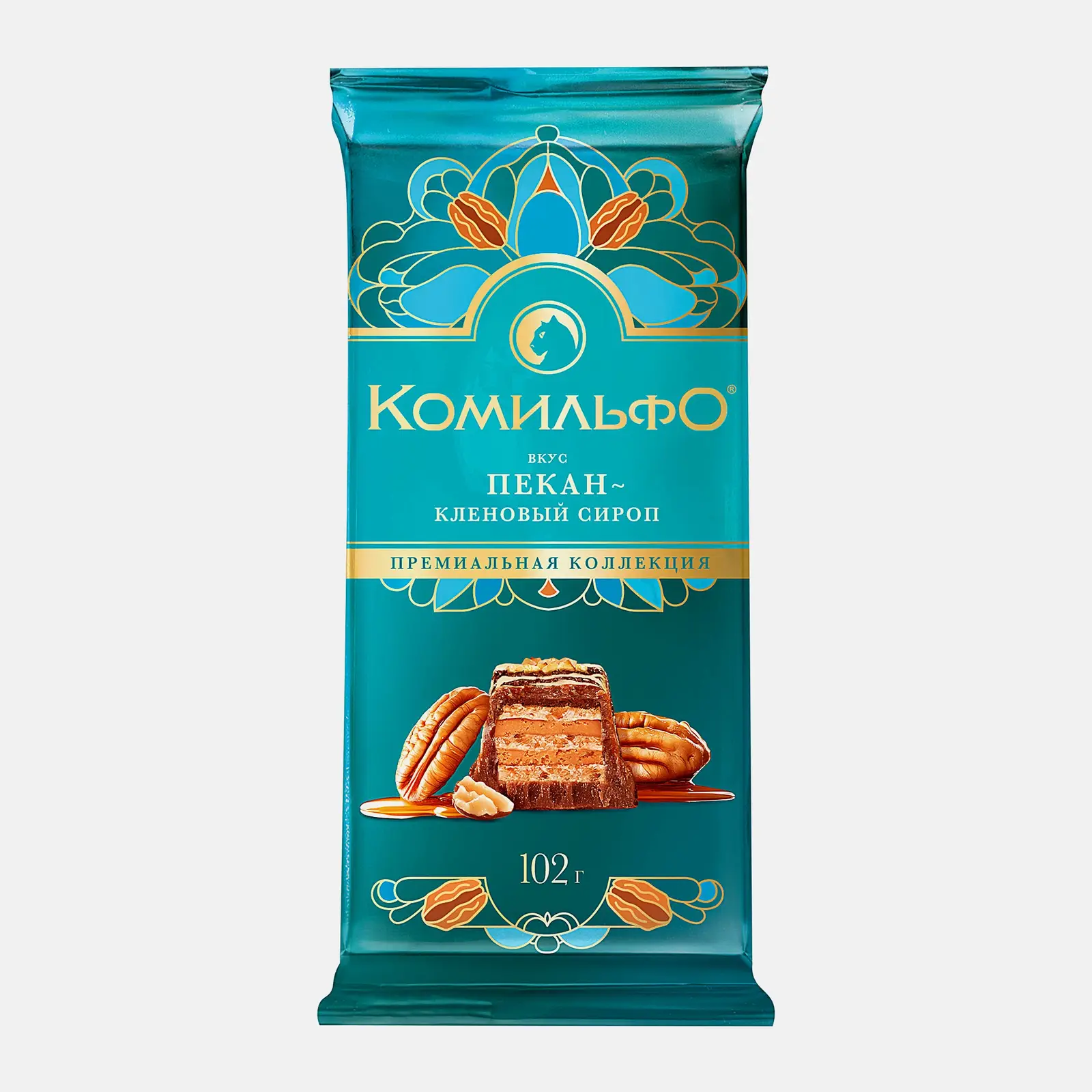 Шоколад со вкусом пекана и кленового сиропа Комильфо 102г Шоколад со вкусом пекана и кленового сиропа Комильфо 102г
