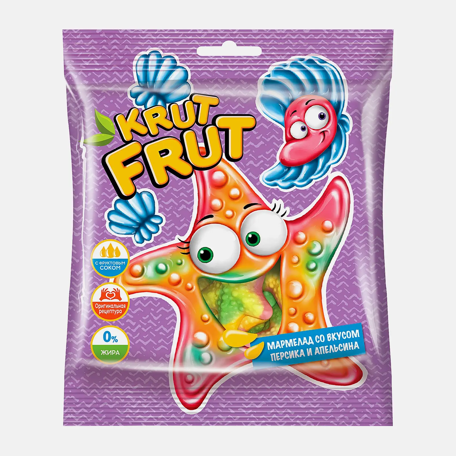 Изображение товара Мармелад жевательный Krut Frut Звездочки 100г