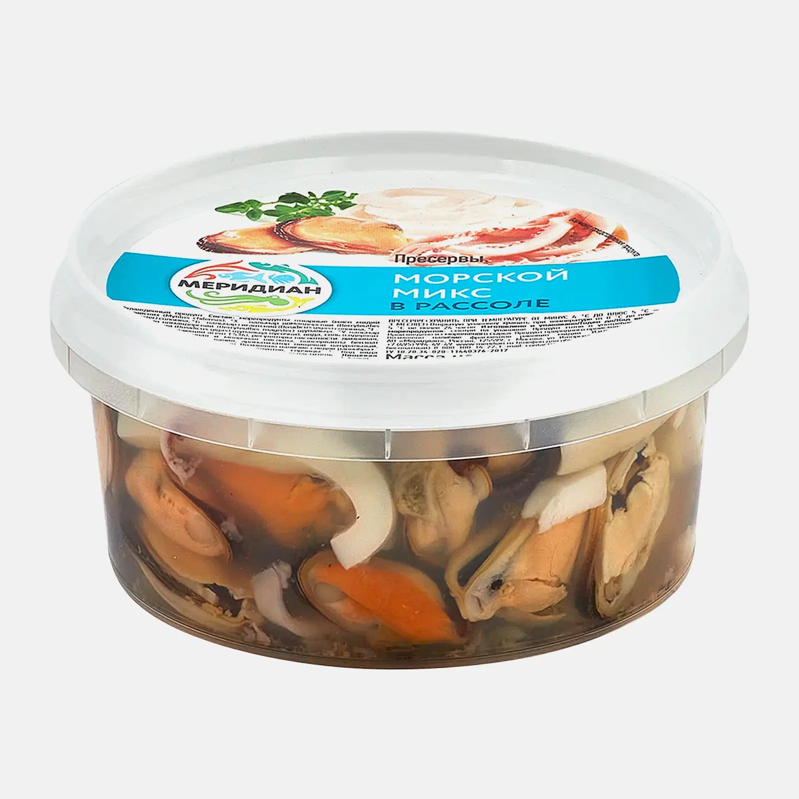 Коктейль из морепродуктов Производственно-Коммерческое Предприятие Меридиан Мехико 430г Коктейль из морепродуктов Производственно-Коммерческое Предприятие Меридиан Мехико 430г