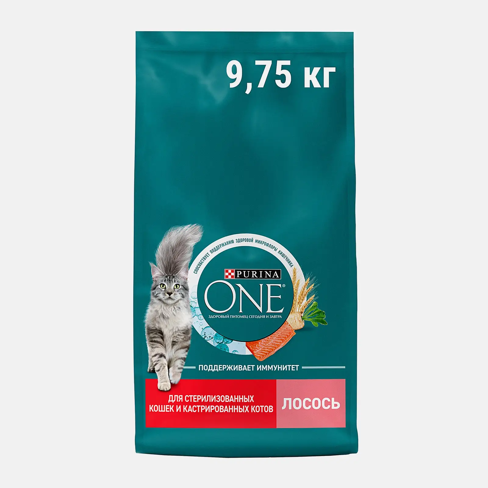 Сухой корм для стерилизованных кошек с лососем и пшеном Purina ONE 9.75кг Сухой корм для стерилизованных кошек с лососем и пшеном Purina ONE 9.75кг