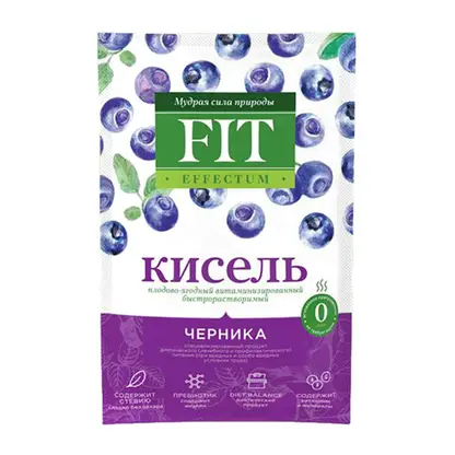 Изображение товара Кисель Fiteffectum быстрорастворимый черника 30г
