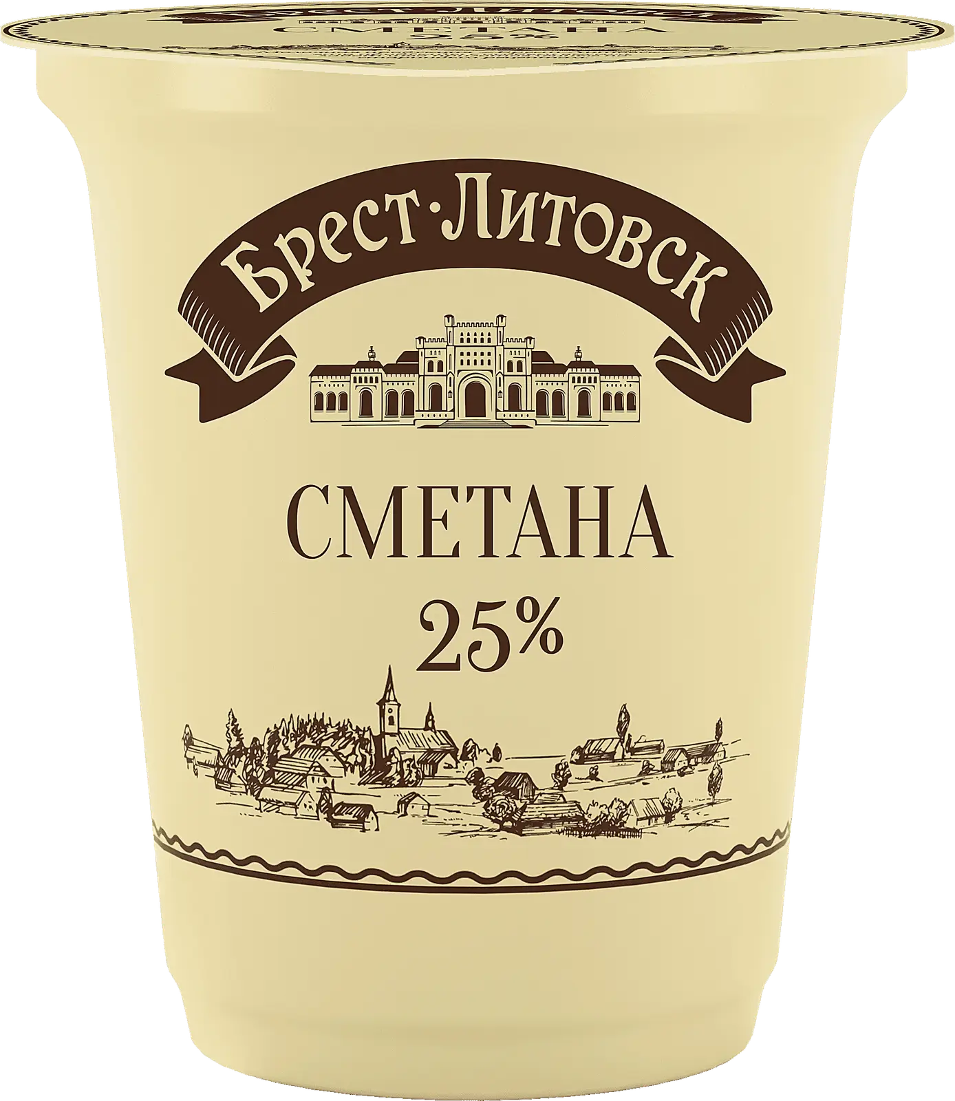 Сметана Брест-Литовск 25% 300г