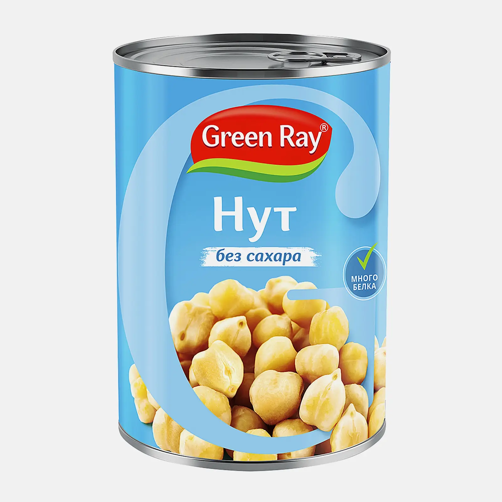 Изображение товара Готовый к употреблению нут Green Ray 400г с витаминными добавками