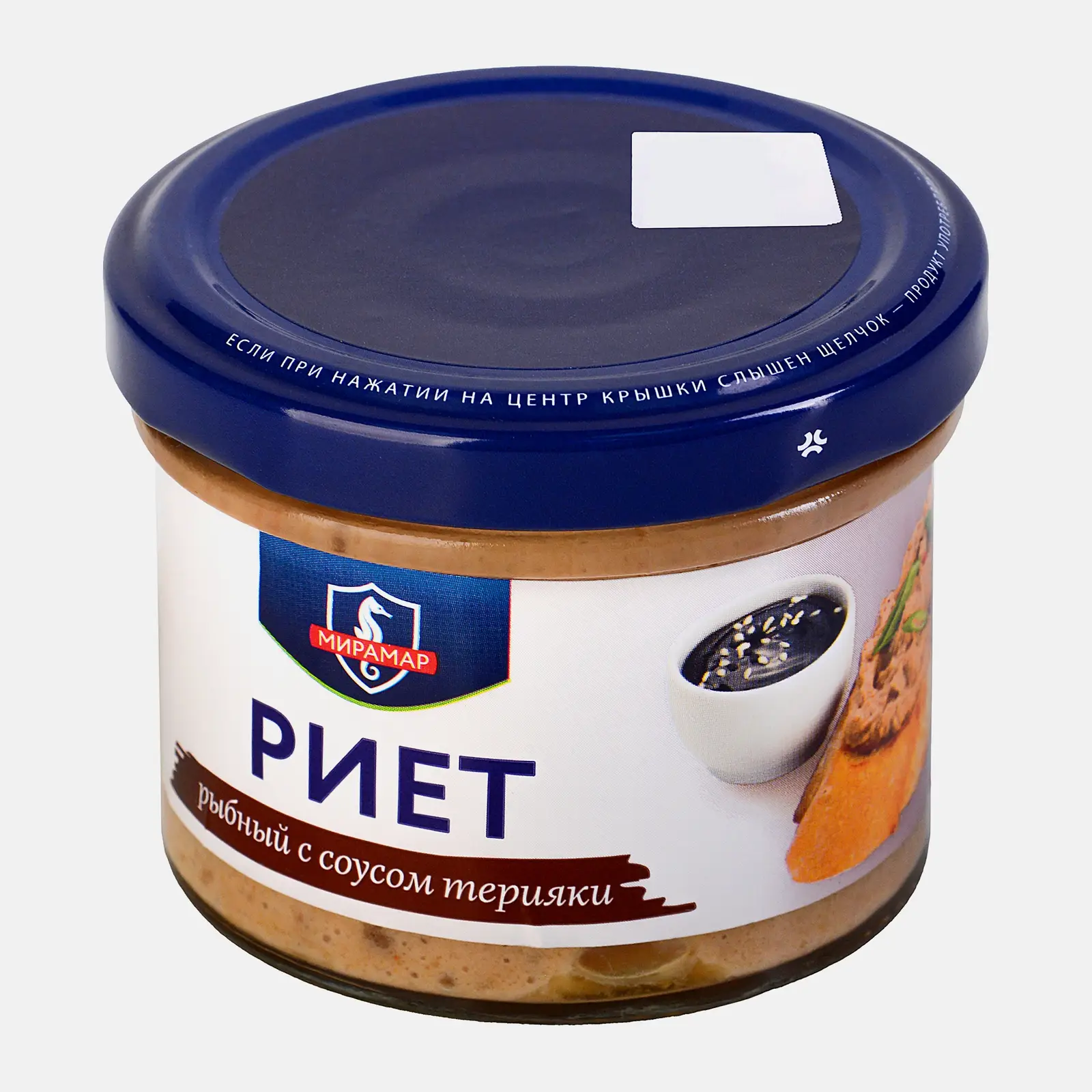 Изображение товара Риет рыбный с соусом терияки Меридиан 100г