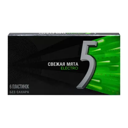 Изображение товара Жевательная резинка Ригли Five Свежая мята 15.6г