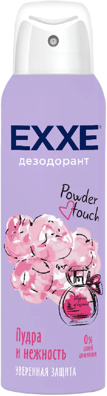 Дезодорант-спрей Exxe Powder Touch Пудра и нежность женский 150мл