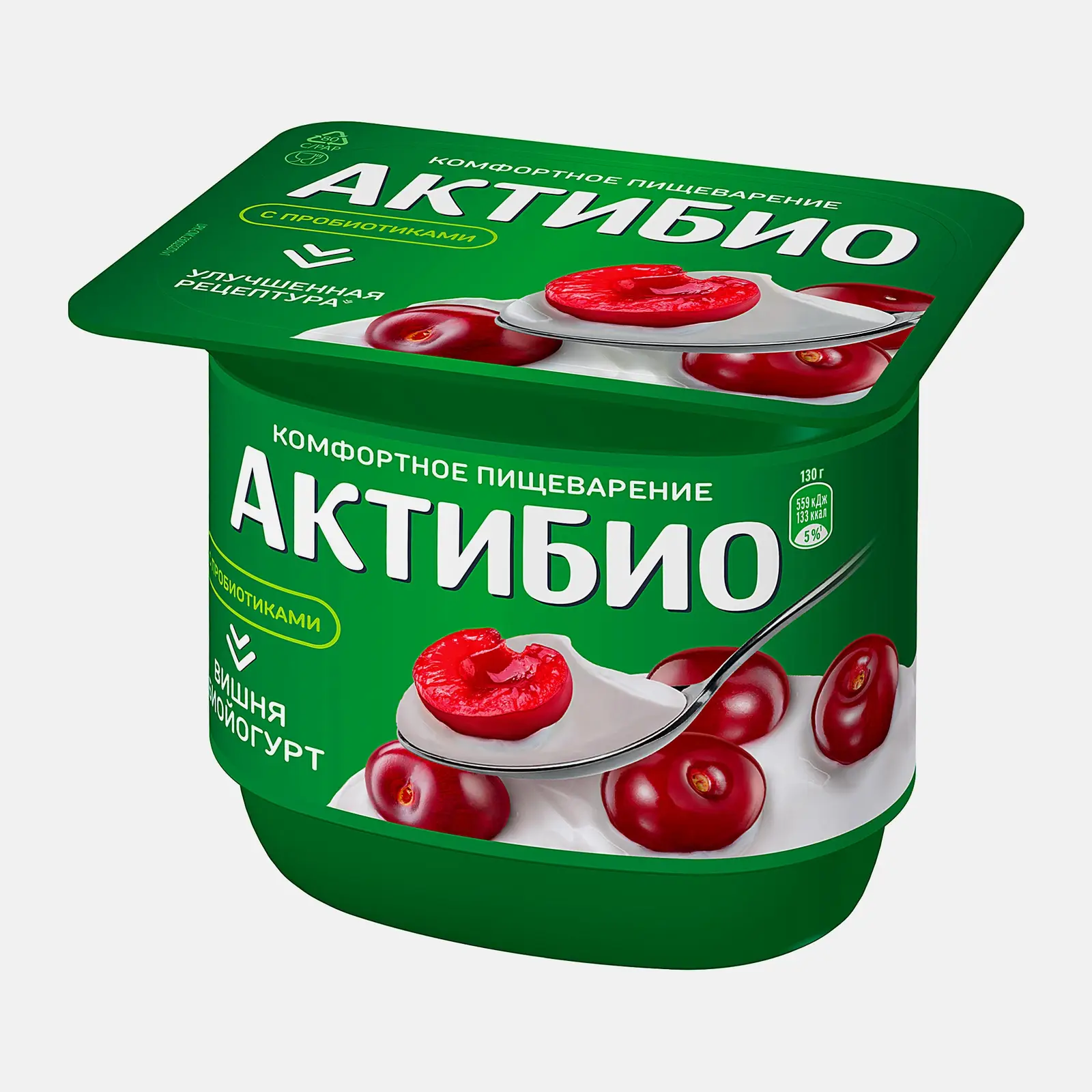 Биойогурт Актибио вишня 2.9% 130г