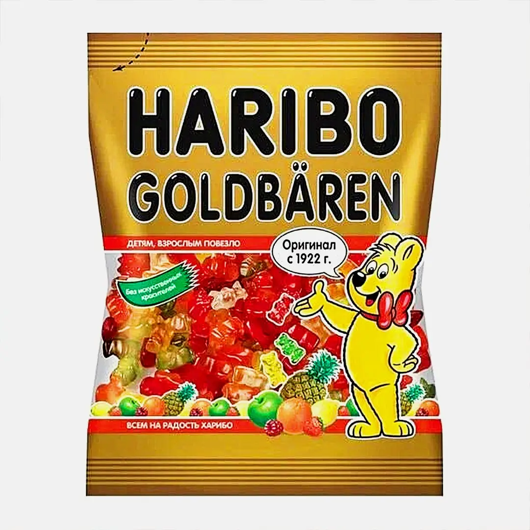 Изображение товара Мармелад жевательный Haribo Золотые мишки 80 г вкусное натуральное лакомство для всей семьи
