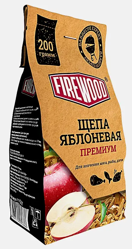 Щепа для копчения Депо Firewood Яблоня 200г - фото 2