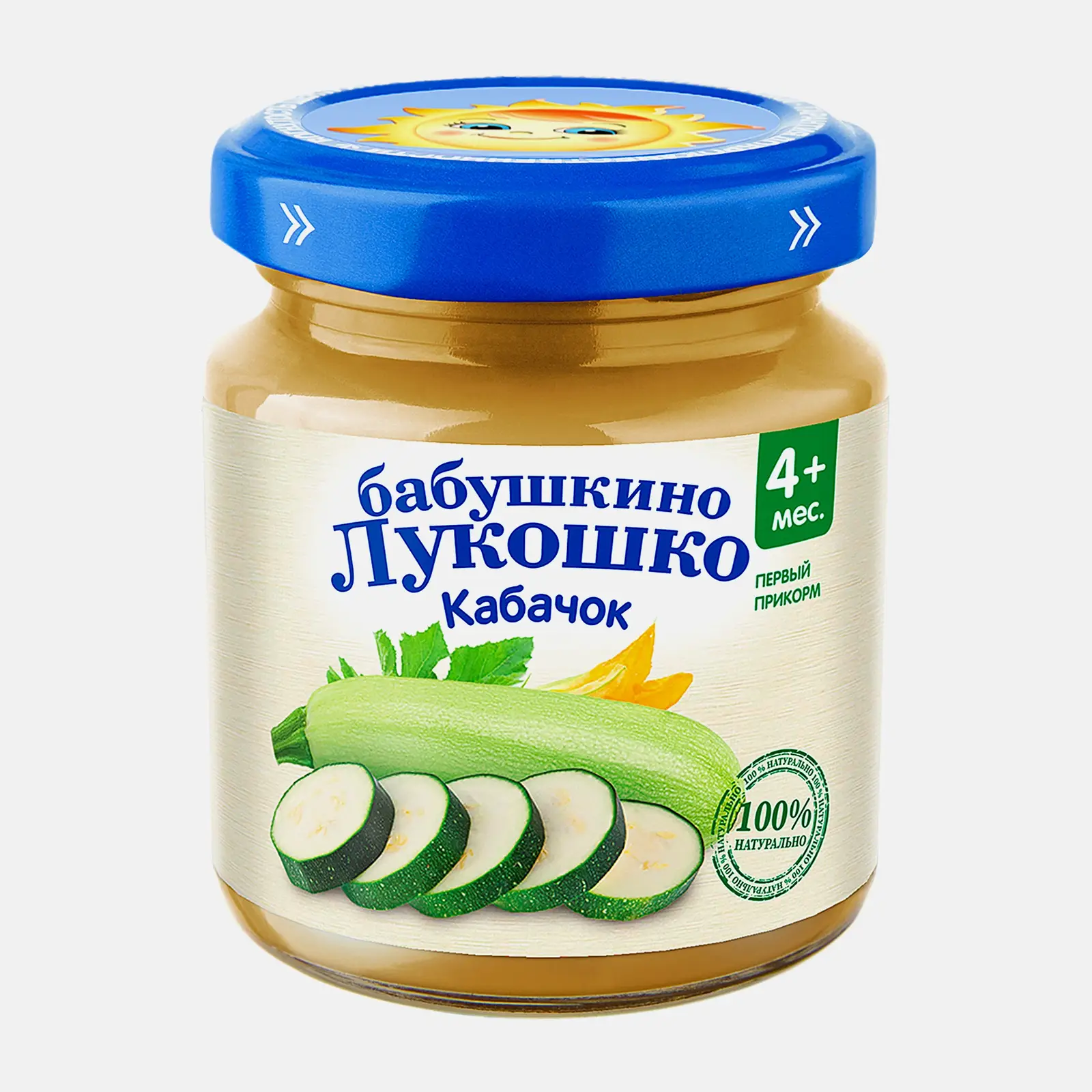 Пюре Бабушкино лукошко из кабачка для детского питания 100г
