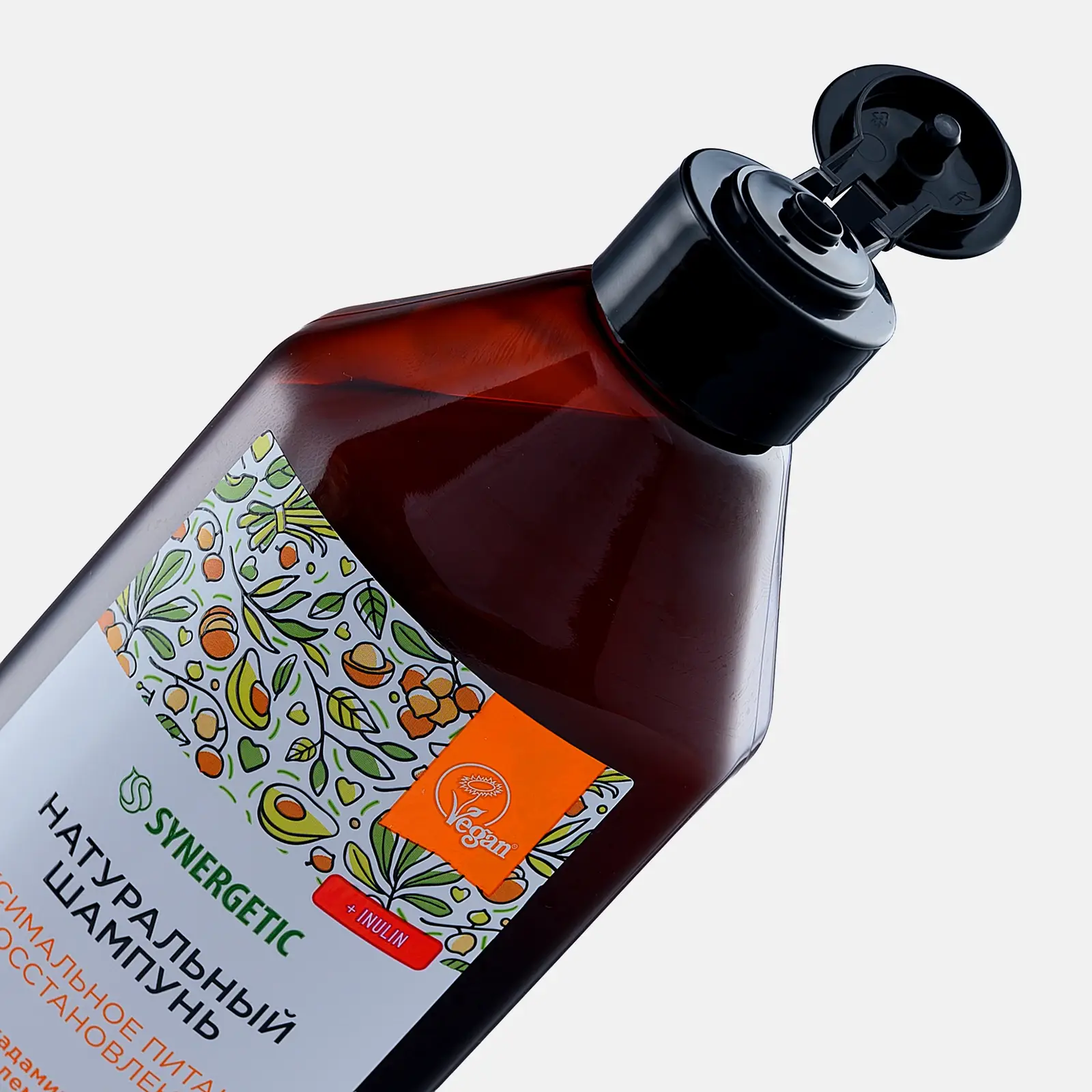 Шампунь для волос Synergetic бессульфатный Питание и восстановление 400мл