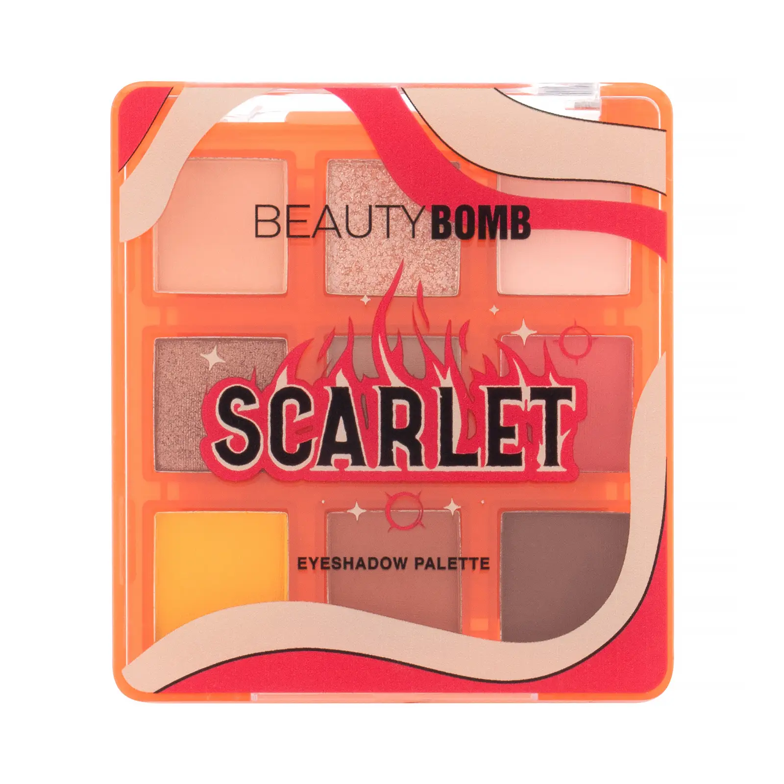 Палетка теней Beauty Bomb Scarlet тон 01
