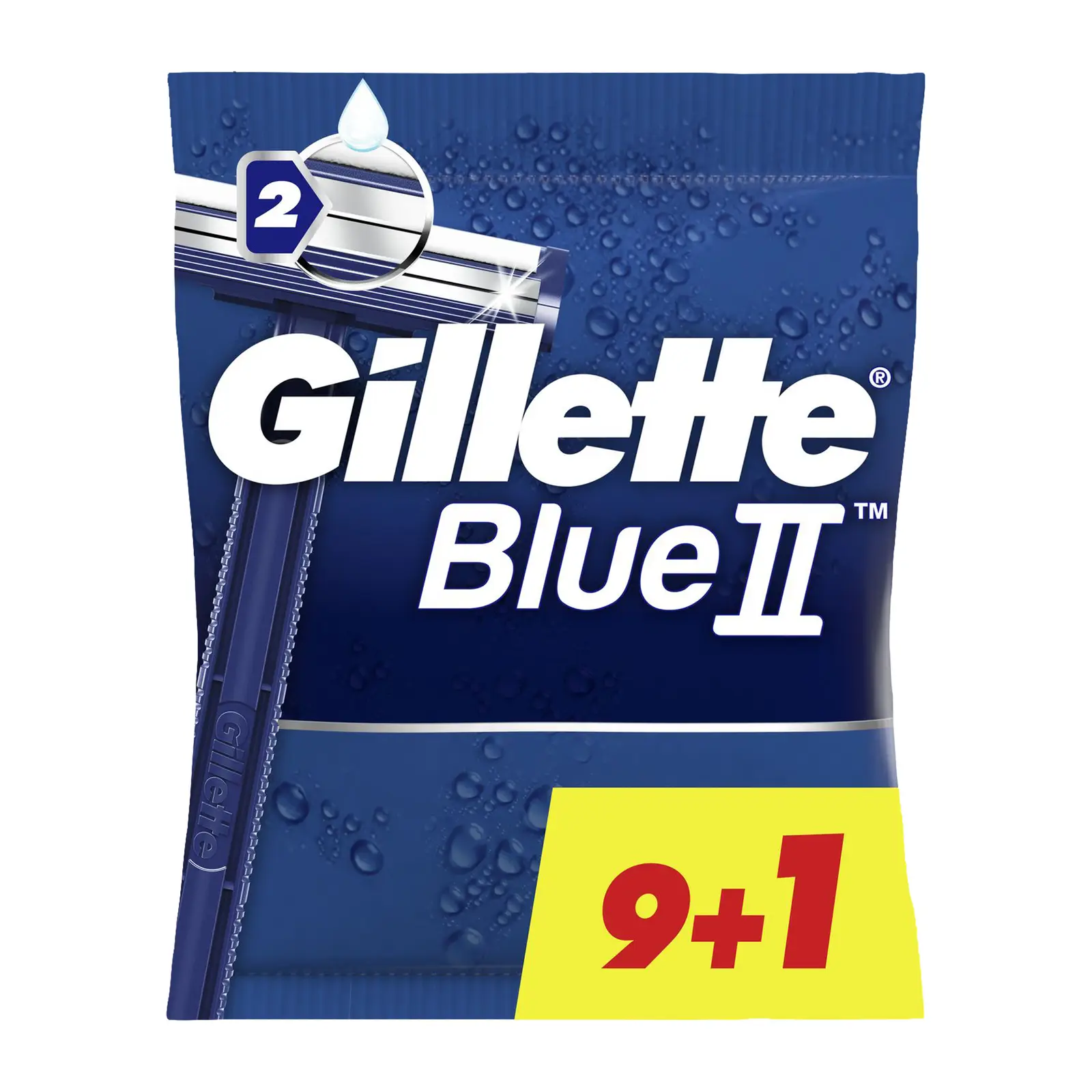Бритвы Gillette Blue II одноразовые мужские 2 лезвия 10шт