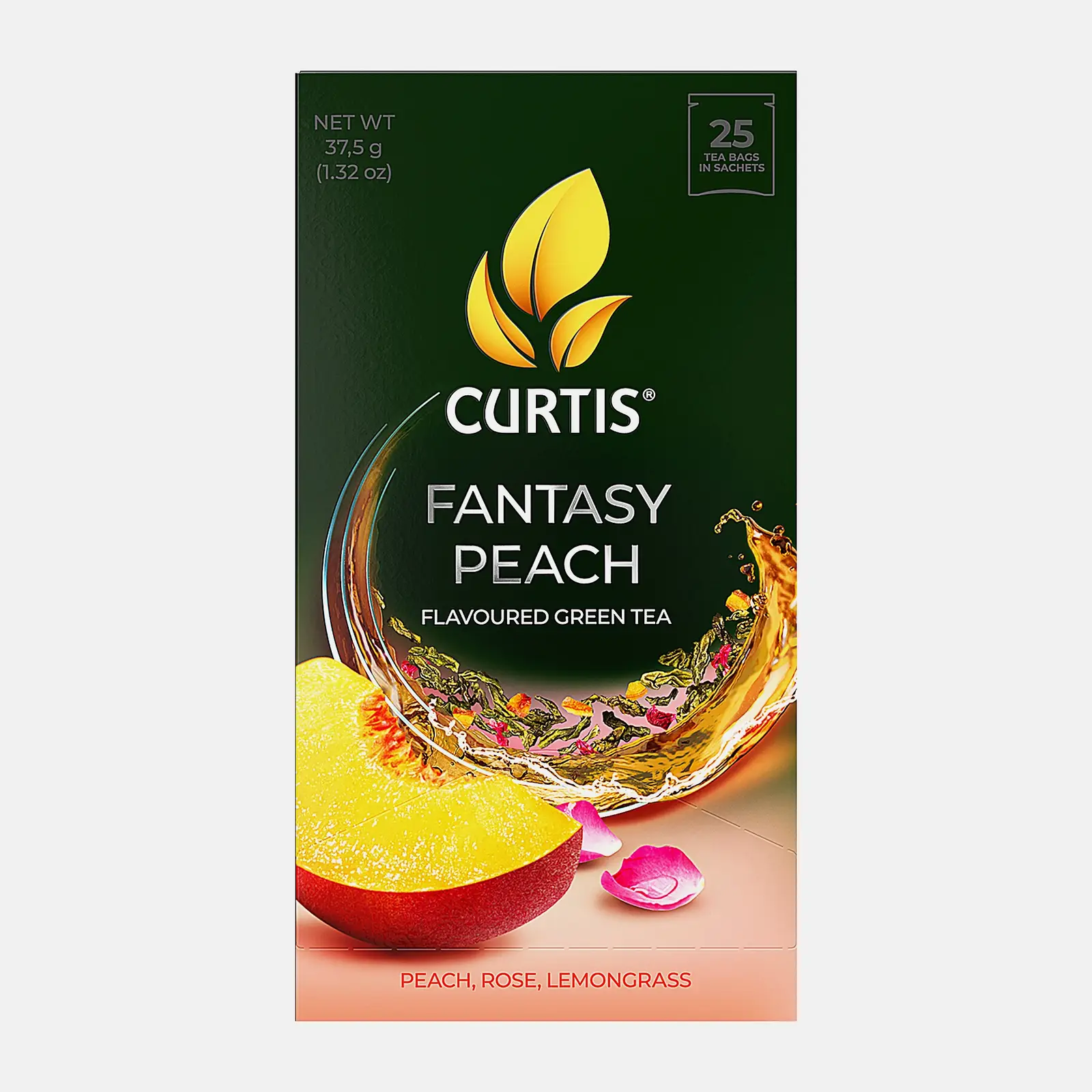Чай зелёный Curtis Fantasy Peach Персик 25пак