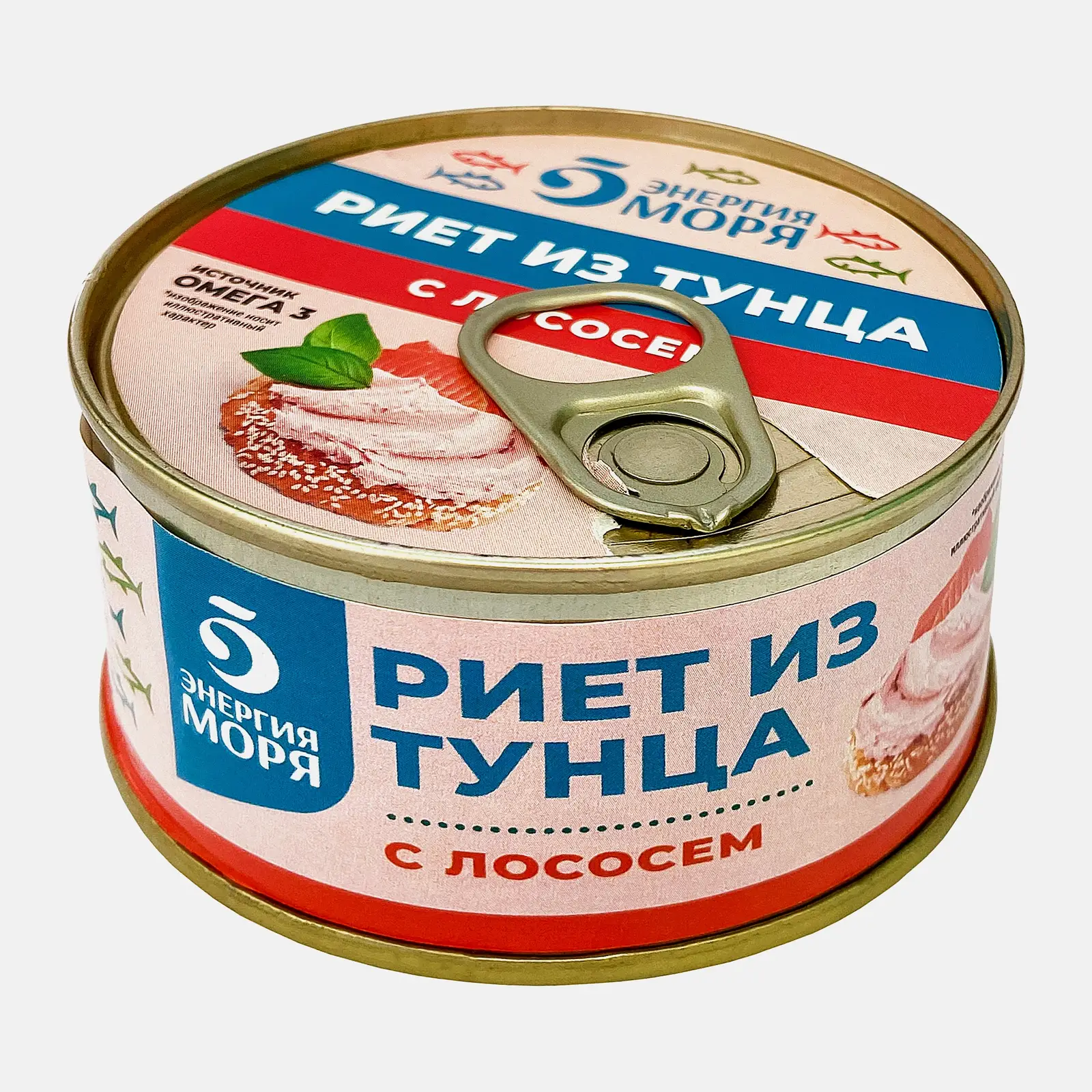 Риет из тунца с лососем Энергия моря 115г