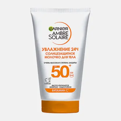 Молочко Garnier Ambre Solaire легкое солнцезащитное Эксперт Защита SPF50+ гипоаллергенный водостойкий 175мл