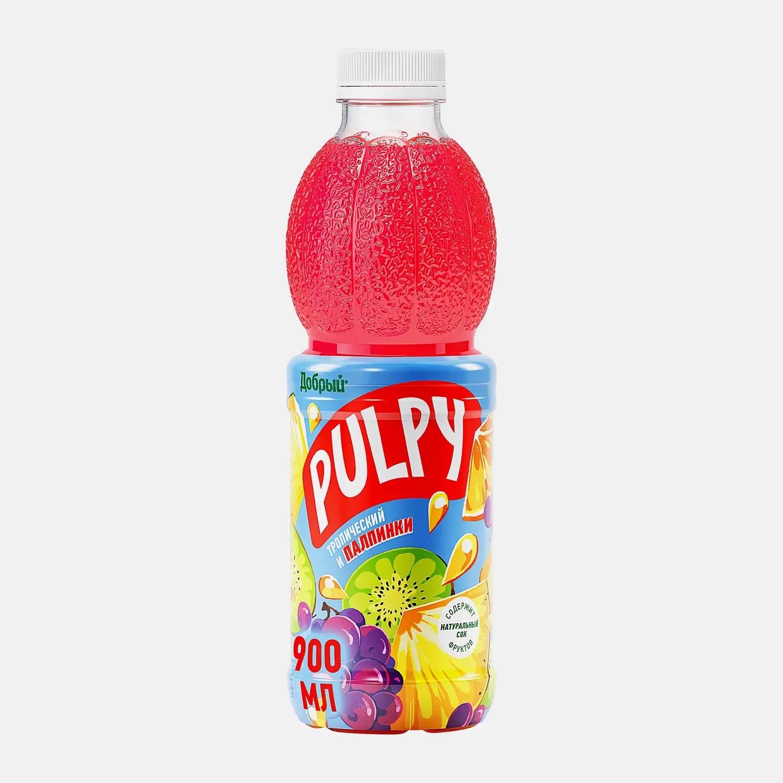 Изображение товара Напиток сокосодержащий Добрый Pulpy Тропический 900 мл с мякотью