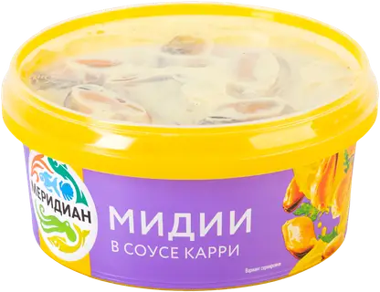 Изображение товара Мидии Меридиан в соусе карри 180г