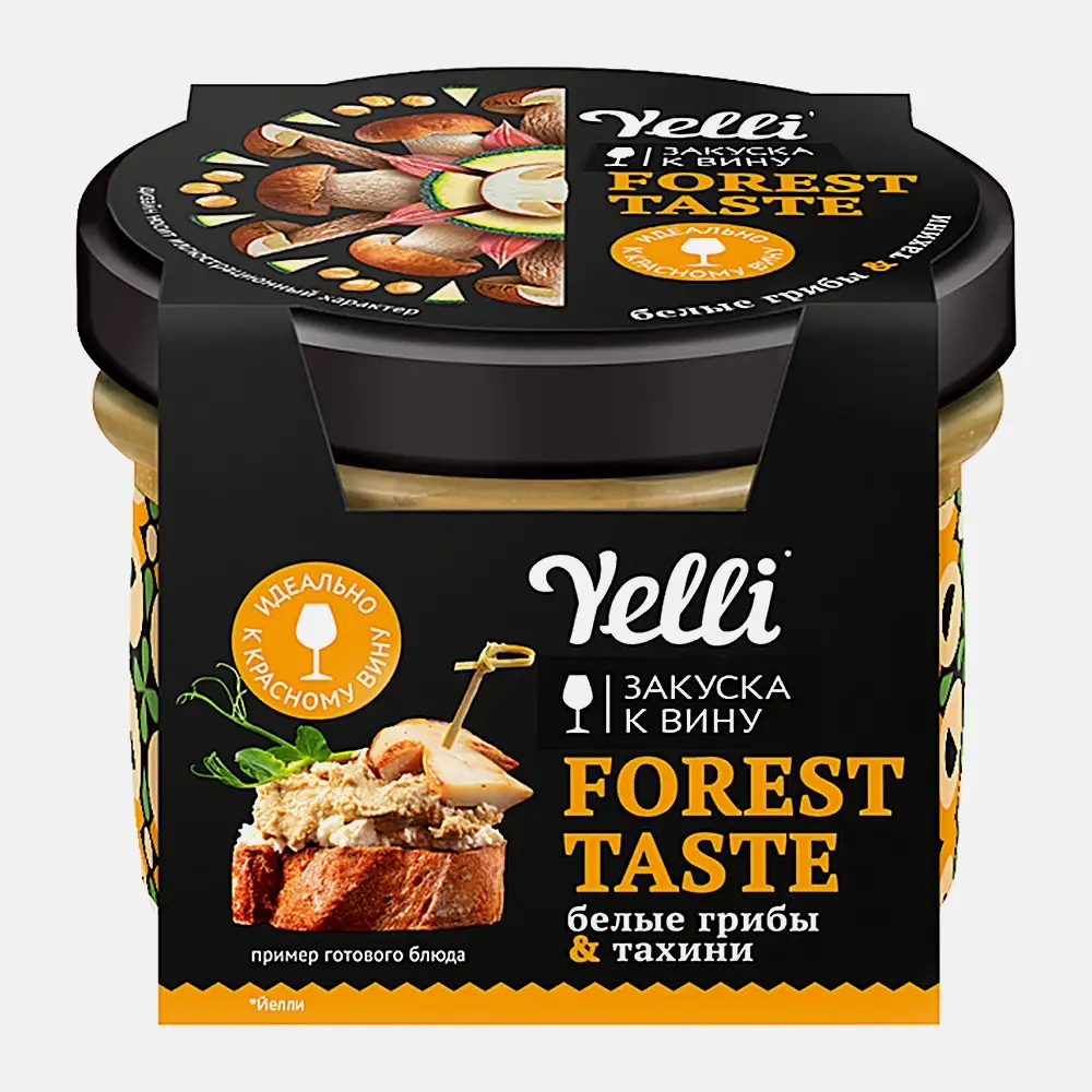 Закуска к вину Forest Taste грибы тахини Yelli 100г