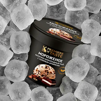 Мороженое Молочно-шоколадное пай Premiere оf Taste 330г