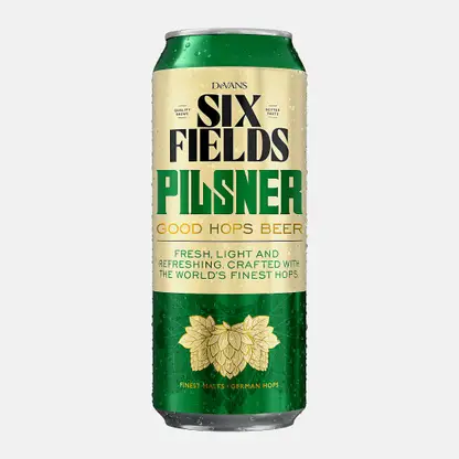 Светлое пиво фильтрованное пастеризованное Six Fields Pilsner 5% 500мл