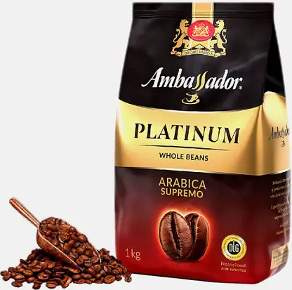 Кофе в зернах Ambassador Platinum 1кг
