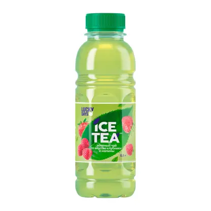 Изображение товара Напиток Lucky Days Чай зеленый холодный Клубника-малина 500мл