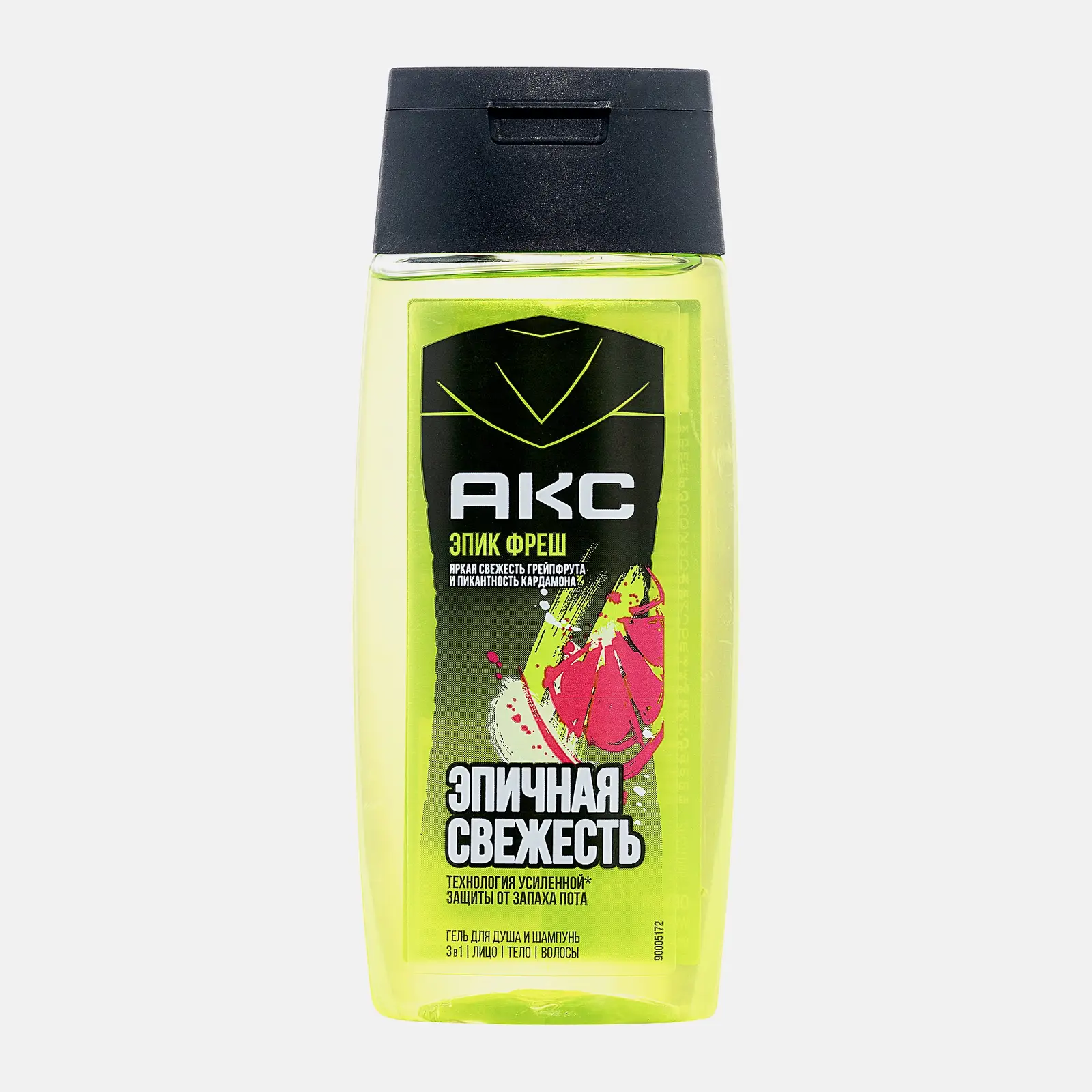 Гель для душа и шампунь Акс 3в1 Эпик Фреш 100мл