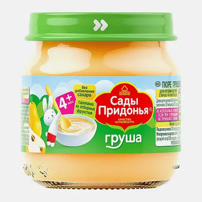 Пюре детское Сады Придонья груша с 4 месяцев 80г